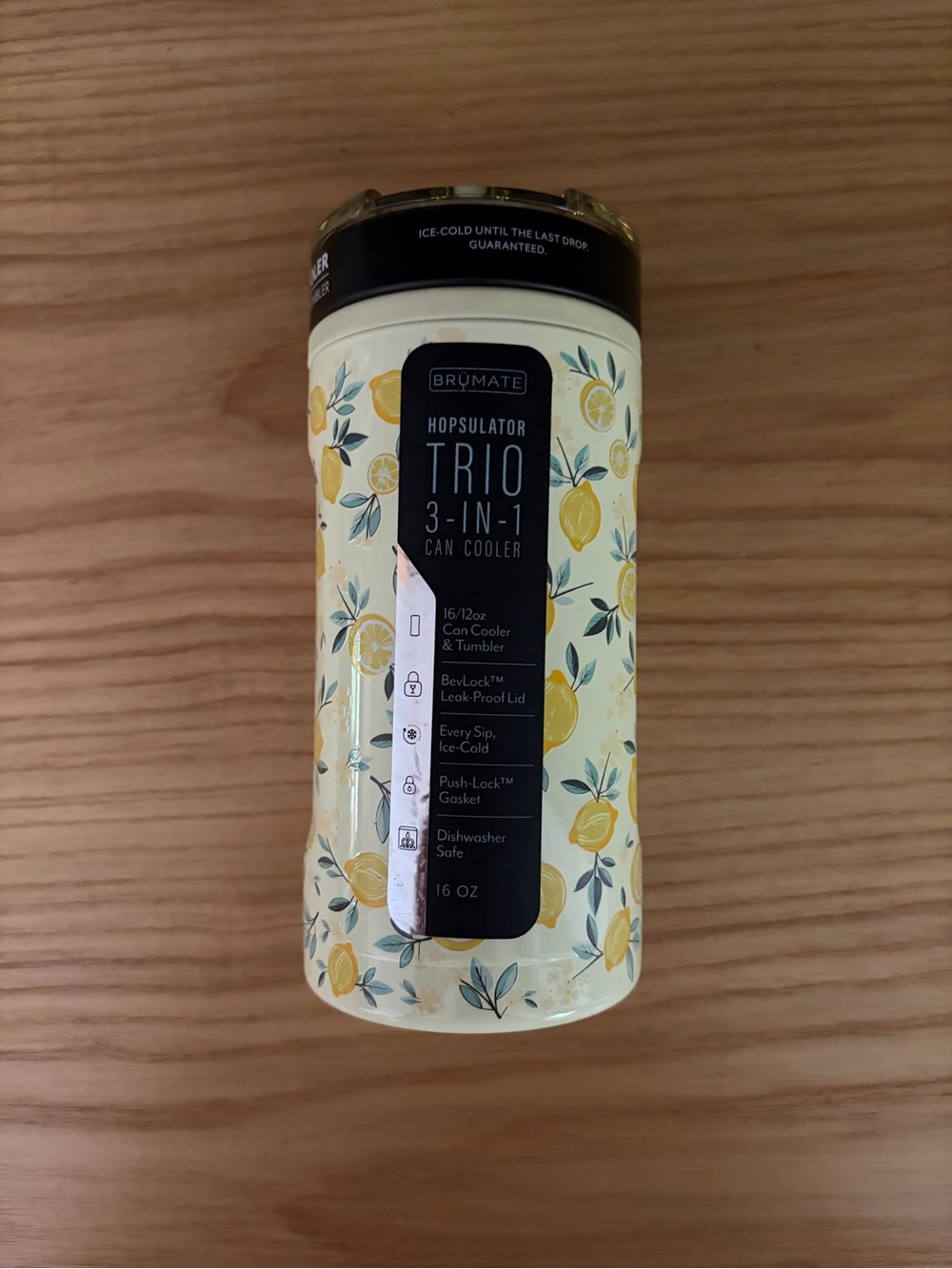 BrüMate Hopsulator TRIO 3-in-1 Can Cooler - Lemon Floral